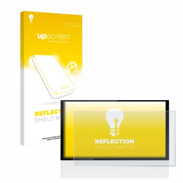 Face avant d’un emballage produit avec le logo de la marque upscreen. À côté, l’appareil Kenwood DMX 7722DABS est représenté a