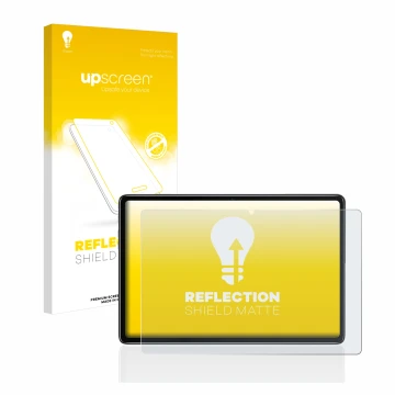 Face avant d’un emballage produit avec le logo de la marque upscreen. À côté, l’appareil Blackview Tab 7 Pro est représenté av