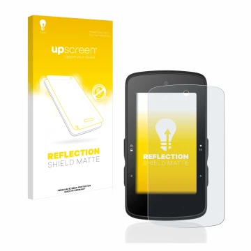 Face avant d’un emballage produit avec le logo de la marque upscreen. À côté, l’appareil Bryton Rider 750 SE est représenté av