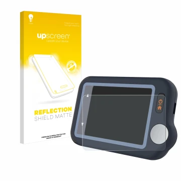 Face avant d’un emballage produit avec le logo de la marque upscreen. À côté, l’appareil Wellue Pulsebit EX EKG est représenté