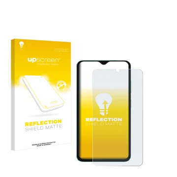 Face avant d’un emballage produit avec le logo de la marque upscreen. À côté, l’appareil Oscal C70 est représenté avec la prot