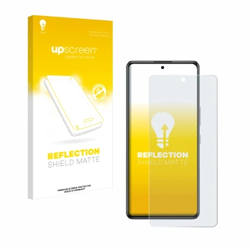 Face avant d’un emballage produit avec le logo de la marque upscreen. À côté, l’appareil Infinix Note 30 VIP est représenté av