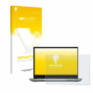 Face avant d’un emballage produit avec le logo de la marque upscreen. À côté, l’appareil Dell Precision 7680 Touch est représe