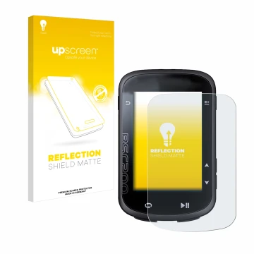 Face avant d’un emballage produit avec le logo de la marque upscreen. À côté, l’appareil iGPSPORT BSC200 est représenté avec l