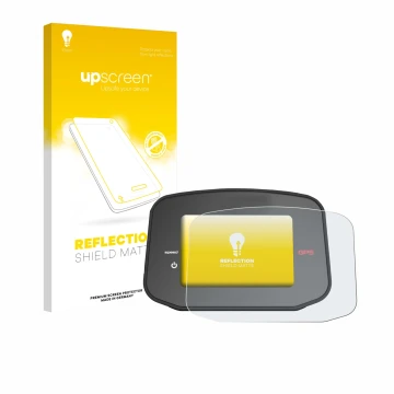 Face avant d’un emballage produit avec le logo de la marque upscreen. À côté, l’appareil PowaKaddy CT8 GPS est représenté avec