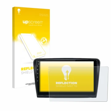 Face avant d’un emballage produit avec le logo de la marque upscreen. À côté, l’appareil Junsun V1 Plus 10