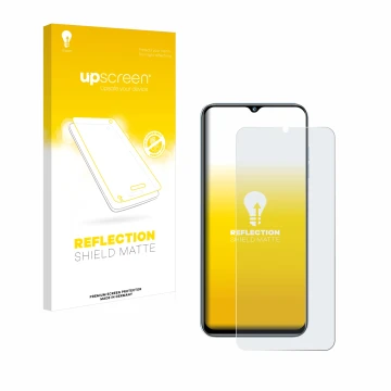 Face avant d’un emballage produit avec le logo de la marque upscreen. À côté, l’appareil Oukitel C36 (2023) est représenté ave