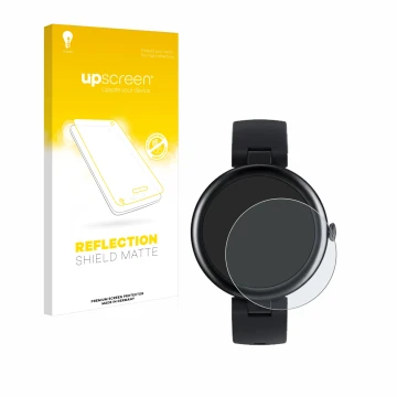 Face avant d’un emballage produit avec le logo de la marque upscreen. À côté, l’appareil SHANG WING Lynn 1.1