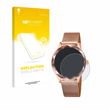 Face avant d’un emballage produit avec le logo de la marque upscreen. À côté, l’appareil Lotus SMARTIME 50036/1 est représenté