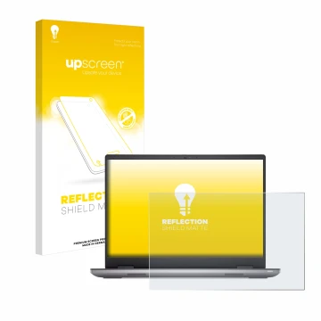 Face avant d’un emballage produit avec le logo de la marque upscreen. À côté, l’appareil Dell Precision 7670 Non-Touch est rep