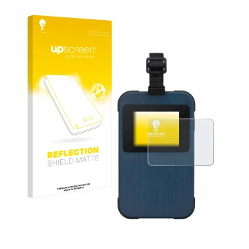 Face avant d’un emballage produit avec le logo de la marque upscreen. À côté, l’appareil Acer Enduro Connect M3 est représenté