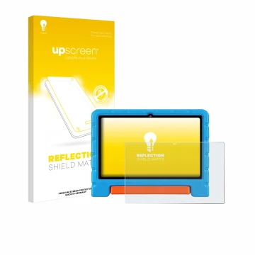 Face avant d’un emballage produit avec le logo de la marque upscreen. À côté, l’appareil ZIOVO Z138 10