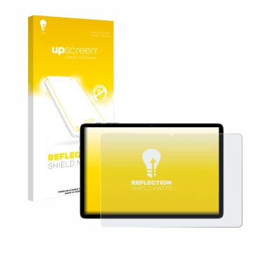 Face avant d’un emballage produit avec le logo de la marque upscreen. À côté, l’appareil Teclast P30T est représenté avec la p