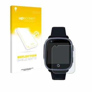 Face avant d’un emballage produit avec le logo de la marque upscreen. À côté, l’appareil SoyMomo Space 1.0 est représenté avec