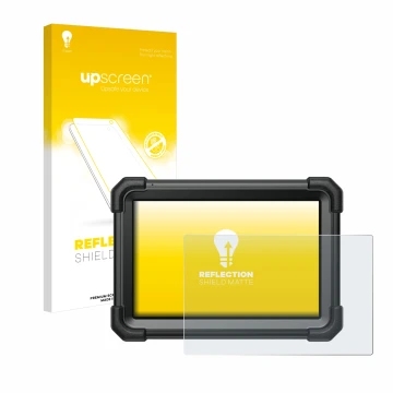 Face avant d’un emballage produit avec le logo de la marque upscreen. À côté, l’appareil Launch X-431 Pro3 Apex est représenté