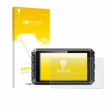 Face avant d’un emballage produit avec le logo de la marque upscreen. À côté, l’appareil Creality Sonic Pad est représenté ave