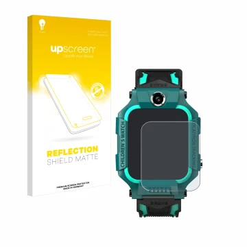 Face avant d’un emballage produit avec le logo de la marque upscreen. À côté, l’appareil Retoo Smartwatch 1.44
