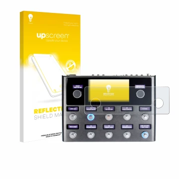 Face avant d’un emballage produit avec le logo de la marque upscreen. À côté, l’appareil Fender Tone Master Pro est représenté