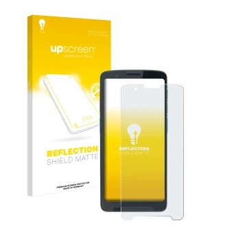 Face avant d’un emballage produit avec le logo de la marque upscreen. À côté, l’appareil Unitech EA660 est représenté avec la 