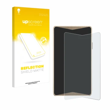 Face avant d’un emballage produit avec le logo de la marque upscreen. À côté, l’appareil ELLIPAL Titan 2.0 Cold Wallet est rep
