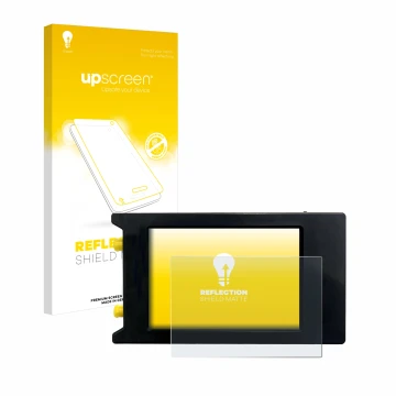 Face avant d’un emballage produit avec le logo de la marque upscreen. À côté, l’appareil LiteVNA 64 est représenté avec la pro