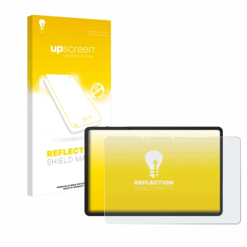 Face avant d’un emballage produit avec le logo de la marque upscreen. À côté, l’appareil TCL NxtPaper 14 Pro est représenté av