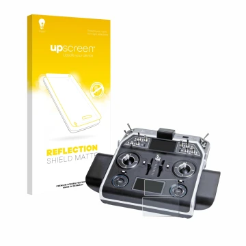 Face avant d’un emballage produit avec le logo de la marque upscreen. À côté, l’appareil Graupner MC-28 est représenté avec la