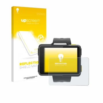 Face avant d’un emballage produit avec le logo de la marque upscreen. À côté, l’appareil Newland WD1 est représenté avec la pr