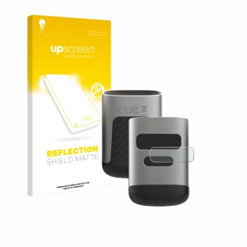 Face avant d’un emballage produit avec le logo de la marque upscreen. À côté, l’appareil Opticon OPN-6000 (Écran) est représen