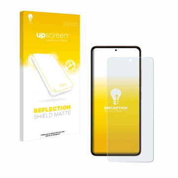 Face avant d’un emballage produit avec le logo de la marque upscreen. À côté, l’appareil HMD Pulse Plus est représenté avec la