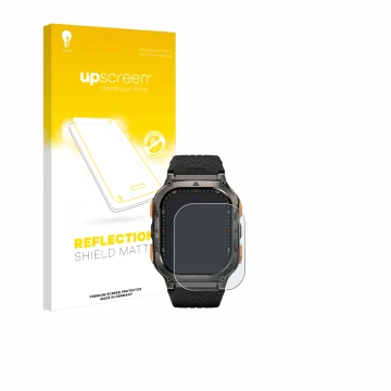 Face avant d’un emballage produit avec le logo de la marque upscreen. À côté, l’appareil Kospet Tank M3 Ultra est représenté a