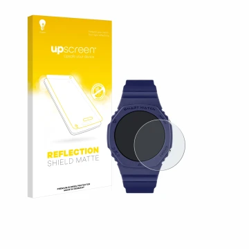 Face avant d’un emballage produit avec le logo de la marque upscreen. À côté, l’appareil Reflex Active Series 26 est représent