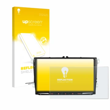 Face avant d’un emballage produit avec le logo de la marque upscreen. À côté, l’appareil Erisin ES8998V 9