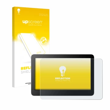 Face avant d’un emballage produit avec le logo de la marque upscreen. À côté, l’appareil Wacom One 13 Touch est représenté ave