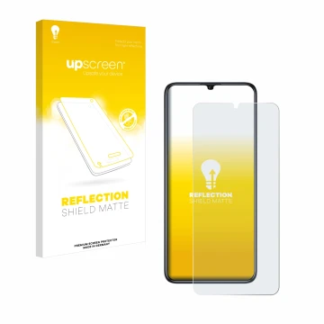 Face avant d’un emballage produit avec le logo de la marque upscreen. À côté, l’appareil Oukitel C51 est représenté avec la pr