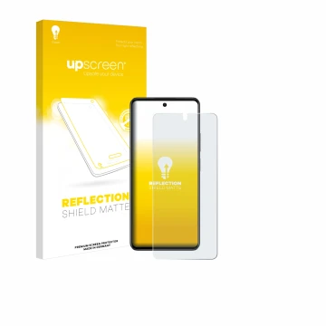 Face avant d’un emballage produit avec le logo de la marque upscreen. À côté, l’appareil Oppo A79 5G est représenté avec la pr