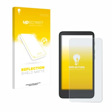 Face avant d’un emballage produit avec le logo de la marque upscreen. À côté, l’appareil Xiaomi Moaan InkPalm 5 est représenté