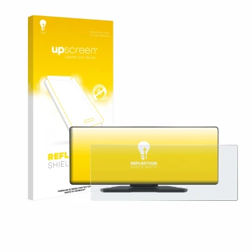 Face avant d’un emballage produit avec le logo de la marque upscreen. À côté, l’appareil Carpuride W903 9.3