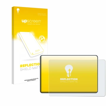 Face avant d’un emballage produit avec le logo de la marque upscreen. À côté, l’appareil Bigtreetech Bambu Lab Panda Touch V1.