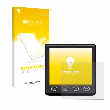 Face avant d’un emballage produit avec le logo de la marque upscreen. À côté, l’appareil Nasa Marine Instruments Clipper Duet 