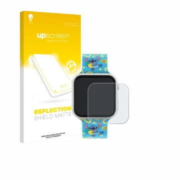 Face avant d’un emballage produit avec le logo de la marque upscreen. À côté, l’appareil Disney Stitch LAS4038 est représenté 
