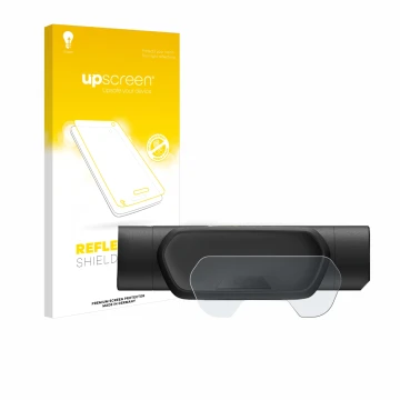 Face avant d’un emballage produit avec le logo de la marque upscreen. À côté, l’appareil Segway Ninebot eKickScooter E2 Pro es