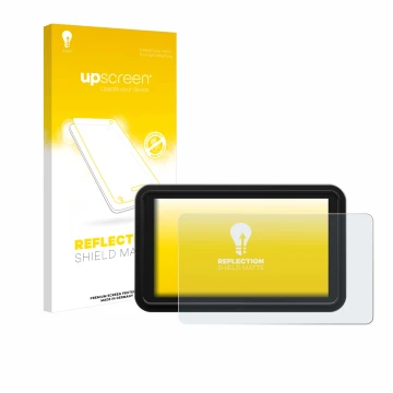 Face avant d’un emballage produit avec le logo de la marque upscreen. À côté, l’appareil Atomos Shinobi 2 est représenté avec 