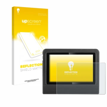 Face avant d’un emballage produit avec le logo de la marque upscreen. À côté, l’appareil Launch X-431 V + Pro 5.0 10.1