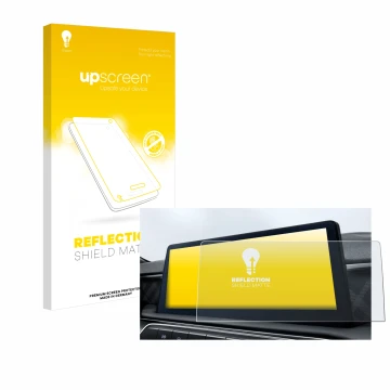 Face avant d’un emballage produit avec le logo de la marque upscreen. À côté, l’appareil MG3 Hybrid Hybrid+ 2024 est représent