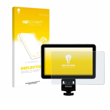 Face avant d’un emballage produit avec le logo de la marque upscreen. À côté, l’appareil Rollei Viltrox DC-X2 6