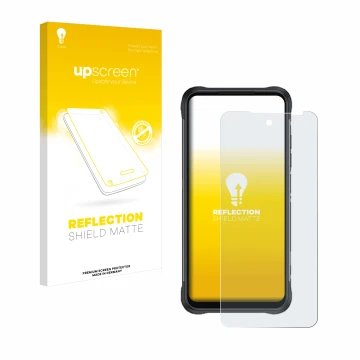 Face avant d’un emballage produit avec le logo de la marque upscreen. À côté, l’appareil GlobeXplorer GPX Pro 4 est représenté