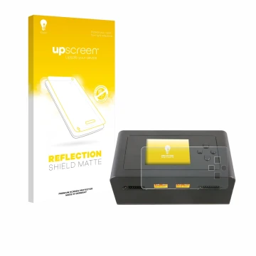 Face avant d’un emballage produit avec le logo de la marque upscreen. À côté, l’appareil Gens Ace IMARS D300 est représenté av