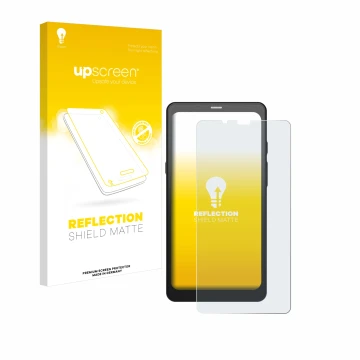 Face avant d’un emballage produit avec le logo de la marque upscreen. À côté, l’appareil Boox Palma 2 est représenté avec la p