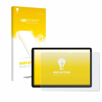 Face avant d’un emballage produit avec le logo de la marque upscreen. À côté, l’appareil Feonal D106 10.1